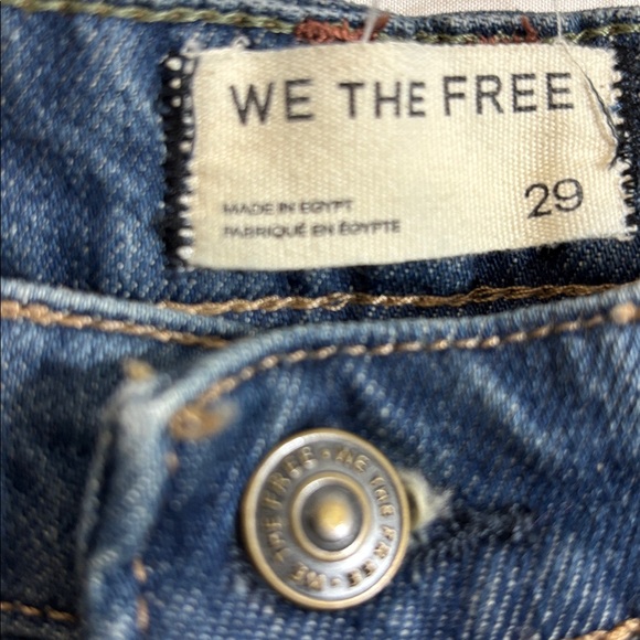 We The Free Tennessee Low-Rise Boyfriend Jeans 29 Cowboy Romance Wide Leg - Picture 9 of 12